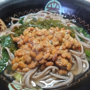 めかぶ納豆ぶっかけ蕎麦